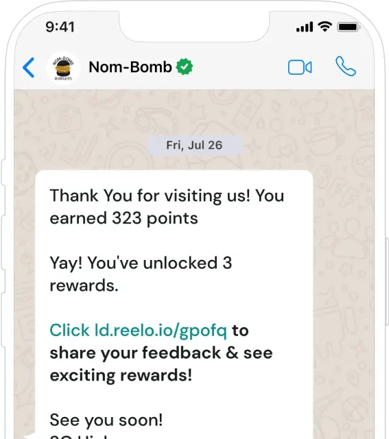 Automated message